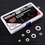 Hilitchi 180-Piece Stainless Steel Starlock Washers Kit