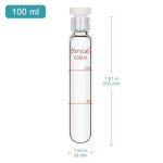 Stonylab Graduated Borosilicate Glass Test Tube