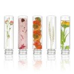 40 Pack Clear Plastic Test Tubes with Caps