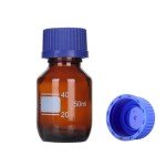 50ml Amber Reagent Glass Media Bottle with Cap