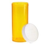 Juvale 50-Pack Orange Empty Pill Bottles with Caps