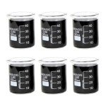 Sciencent 50ml Glass Beaker Set of 6