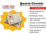 Set of 2 UV Quartz Cuvettes for Spectrophotometers