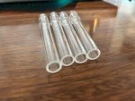 5 Pack Straight Glass Air Drying Tubes, 110mm