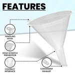 4-Piece Food-Grade Plastic Funnel Set