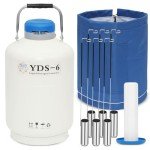 6L Liquid Nitrogen Container with 6 Canisters