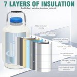 6L Liquid Nitrogen Container with 6 Canisters