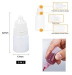 12PC White 3ML Squeezable Dropper Bottles