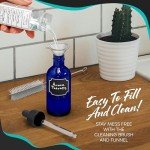 24 Pack Blue 2 Oz Glass Dropper Bottles