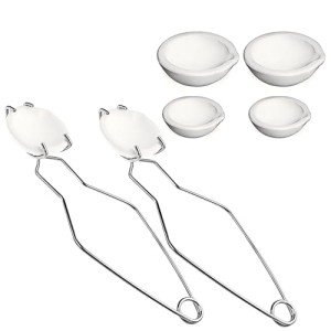 8-Piece Ceramic Crucible Kit for Metal Casting