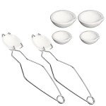 8-Piece Ceramic Crucible Kit for Metal Casting