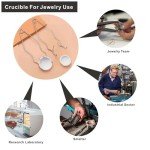 8-Piece Ceramic Crucible Kit for Metal Casting