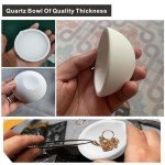 8-Piece Ceramic Crucible Kit for Metal Casting