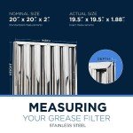 Kleen-Gard Stainless Steel Range Hood Grease Filters (2-Pack)