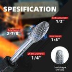 EZARC Tungsten Carbide Rotary Burr Bit Set