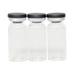 10ml Clear Glass Vials with Flip Caps - 100 Pack