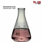 100ml Borosilicate Erlenmeyer Flask Set with Stoppers