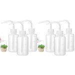 6-Pack 150ml Plastic Wash Bottles for Labs