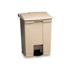 Rubbermaid 23-Gallon Step-On Trash Can - Beige