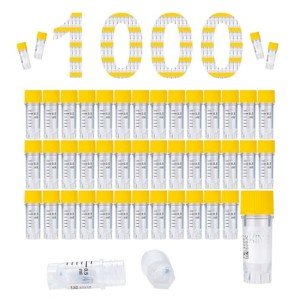 CryoKING 1000Pcs 0.5ml Cryogenic Vials with Caps