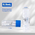 CryoKING 1000Pcs 0.5ml Cryogenic Vials with Caps