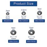 50 Pcs Steel Internal Tooth Locking Washers Set