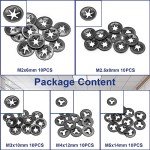 50 Pcs Steel Internal Tooth Locking Washers Set