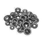 50 Pcs Steel Internal Tooth Locking Washers Set