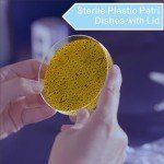 200 Pack 90mm Sterile Plastic Petri Dishes