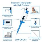 Microlit Adjustable Single-Channel Pipettes, 2-20µL