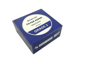 Qualitative Filter Paper Grade 3, 90 mm, 100 Sheets