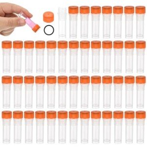 Patikil 1mL Plastic Cryogenic Vials - 48 Pack