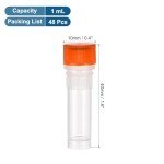 Patikil 1mL Plastic Cryogenic Vials - 48 Pack