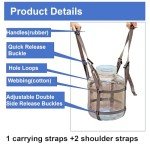 Adjustable Easy-Carry Straps for 5 Gallon Glass Carboy