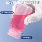 10 Plastic Reagent Bottles with Screw Caps