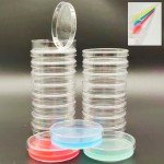 Transparent 60mm Petri Dishes with Lids - 20 Pack