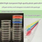 Transparent 60mm Petri Dishes with Lids - 20 Pack