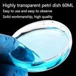Transparent 60mm Petri Dishes with Lids - 20 Pack