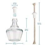 Stonylab 150 ml Glass Alcohol Lamp for Labs