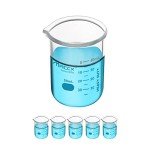 Heavy Duty Glass Beaker Set, 50ml, Pack of 5