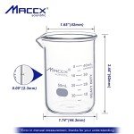 Heavy Duty Glass Beaker Set, 50ml, Pack of 5