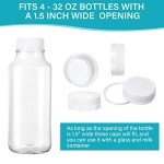 50 Pcs White 38 mm Plastic Bottle Caps