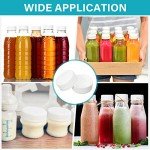 50 Pcs White 38 mm Plastic Bottle Caps