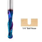CNC Router Bits 1/4" Carbide Ball Nose Set