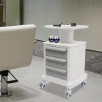 Mobile Medical Cart with 3 Drawers and Wheels