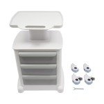 Mobile Medical Cart with 3 Drawers and Wheels