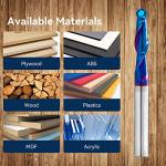 CNC Router Bits 1/4" Carbide Ball Nose Set