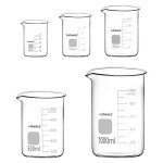 Labasics Borosilicate Glass Beaker Set - 5 Sizes