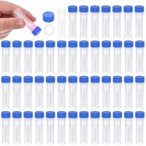 PATIKIL 0.5mL Plastic Cryogenic Vials, 48-Pack