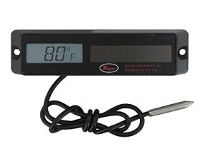 Dwyer Solar-Powered Digital Thermometer with Remote Probe